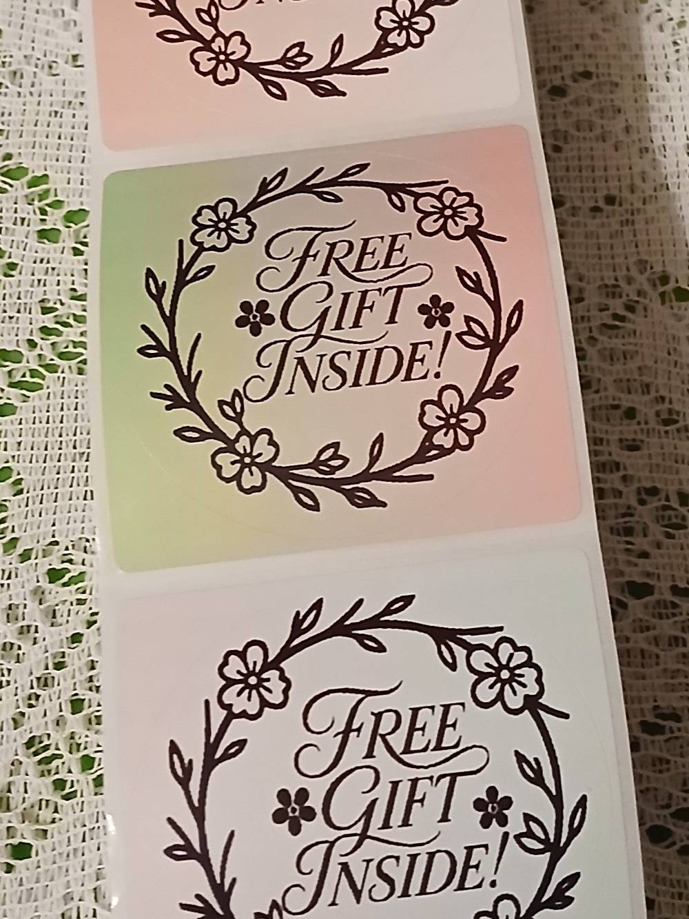 50 Free Gift Inside! Floral Stickers - Pastel Gradient